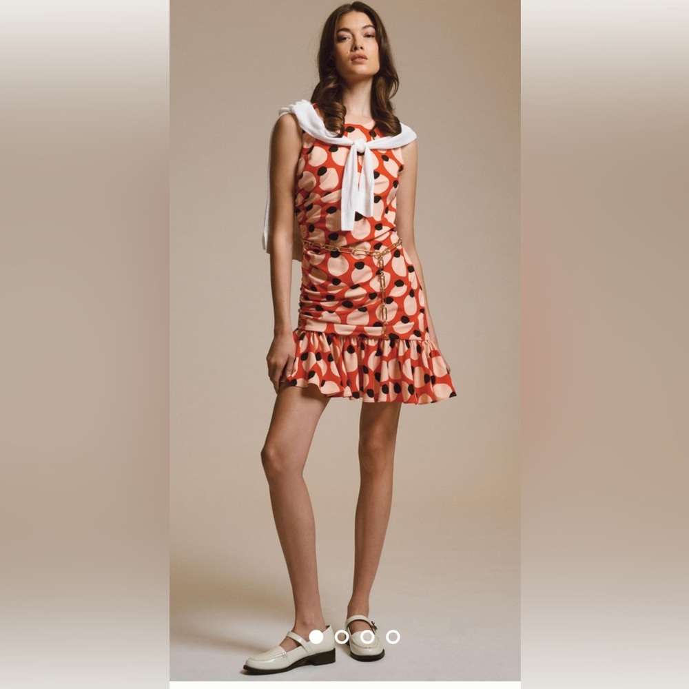 NWT Anthropologie Hutch ruffled hem dress size XS